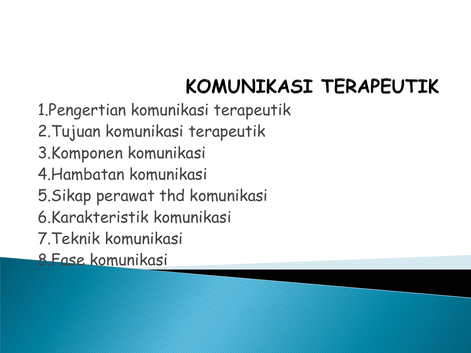 Komunikasi Terapeutik