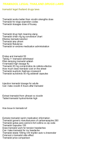 tramadol legal thailand drugs laws