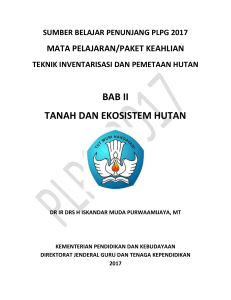 bab ii tanah dan ekosistem hutan