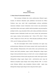 BAB II TINJAUAN PUSTAKA 2.1 Basis Sistem Perekonomian