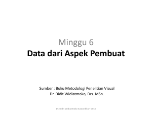 Data dari Aspek Pembuat