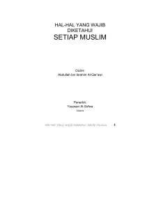 setiap muslim