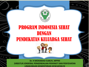 program indonesia sehat dengan pendekatan keluarga sehat