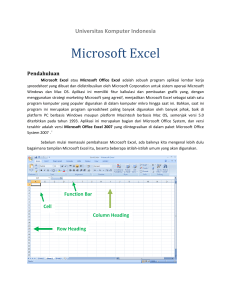 Microsoft Excel 2007