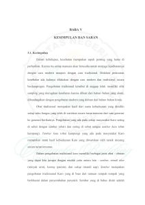 BABA V KESIMPULAN DAN SARAN