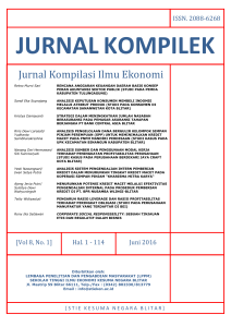 Jurnal Kompilasi Ilmu Ekonomi - Journals | STIE Kesuma Negara