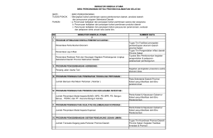 NO INDIKATOR KINERJA UTAMA SUMBER DATA 1 2 3 Persentase