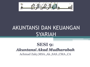 sesi 09_aktsyar_mudharabah - Akuntansi dan Keuangan Syariah