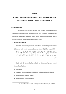 bab iv kajian hadis tentang kekafiran akibat perang antar muslim