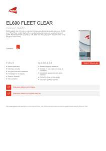 el600 fleet clear