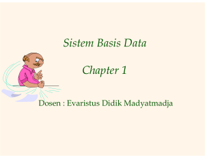 Sistem Basis Data Chapter 1