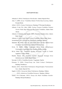 110 DAFTAR PUSTAKA Adisusilo, S. (2014). Pembelajaran Nilai