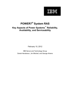 POWER7 System RAS