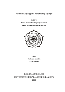 Perilaku Koping pada Penyandang Epilepsi