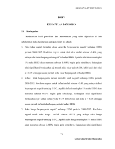 KESIMPULAN DAN SARAN 73 BAB V KESIMPULAN DAN SARAN