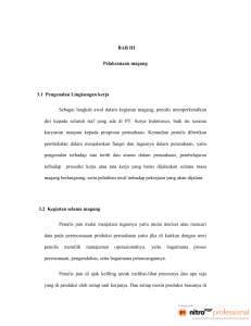 BAB III Pelaksanaan magang 3.1 Pengenalan Lingkungan kerja