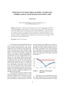 pemanfaatan blog sebagai media alternatif pembelajaran