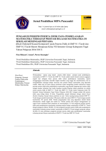 Jurnal Pendidikan MIPA Pancasakti