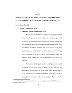 BAB II LANDASAN TEORETIK, TELAAH HASIL PENELITIAN