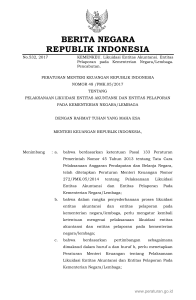 BERITA NEGARA REPUBLIK INDONESIA