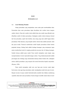 BAB I PENDAHULUAN 1.1. Latar Belakang Masalah Setiap