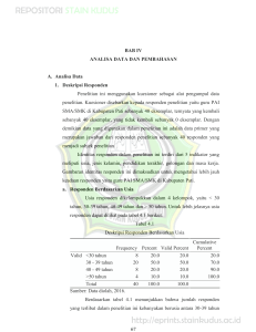 67 BAB IV ANALISA DATA DAN PEMBAHASAN A. Analisa Data 1