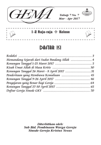 daftar isi - Gereja Kristus Yesus