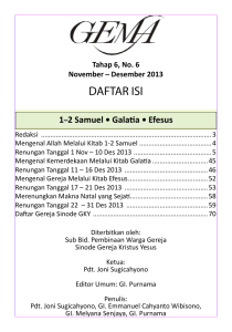 daftar isi - Gereja Kristus Yesus