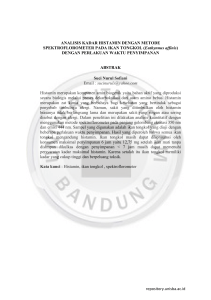 ANALISIS KADAR HISTAMIN DENGAN METODE