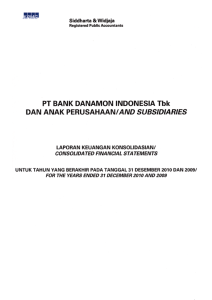 Laporan Tahunan • 2010 • Annual Report • PT Bank Danamon