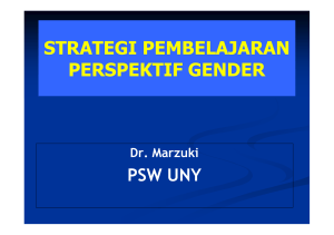 31. Strategi Pembelajaran Perspektif Gender