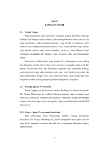 5 BAB II LANDASAN TEORI 2.1. Uraian Umum Pada perencanaan