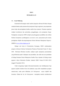 BAB I PENDAHULUAN 1.1. Latar Belakang Kementerian Keuangan
