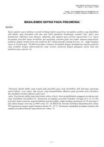 manajemen sepsis pada pneumonia