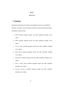 BAB V PENUTUP 5.1 Kesimpulan Berdasarkan perhitungan dan