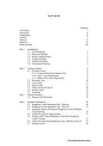 DAFTAR ISI Halaman Persetujuan i Pernyataan ii Penghargaan iii