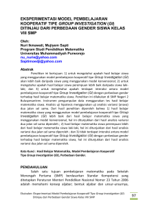 97 eksperimentasi model pembelajaran kooperatif