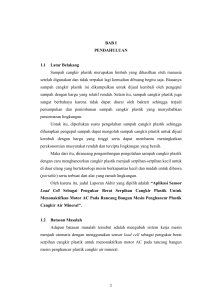 BAB I PENDAHULUAN 1.1 Latar Belakang Sampah cangkir plastik