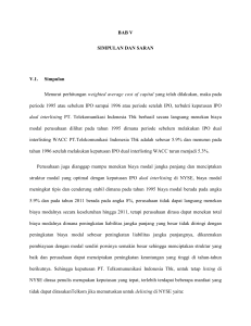 BAB V SIMPULAN DAN SARAN V.1. Simpulan Menurut perhitungan