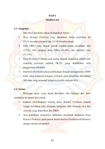 1. Drug Related Problems yang ditemukan dalam pe