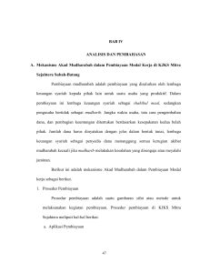 BAB IV ANALISIS DAN PEMBAHASAN A. Mekanisme Akad