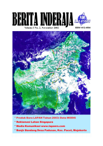 Data MODIS * Reklamasi Lahan Singapura * Media Komunikasi