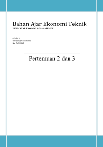 Bahan Ajar Ekonomi Teknik