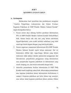 76 BAB V KESIMPULAN DAN SARAN A. Kesimpulan Berdasarkan