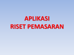 aplikasi riset pemasaran