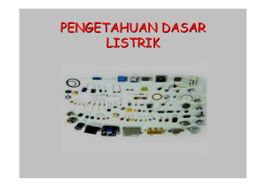 PENGETAHUAN DASAR LISTRIK