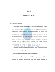 bab ii landasan teori - Perpustakaan Universitas Mercu Buana