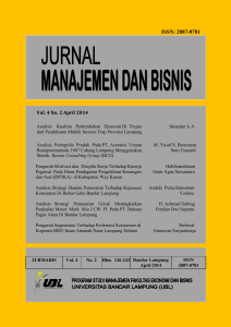 JURMABIS Vol. 4 Hlm. 126-243 No. 2 Bandar Lampung April 2014