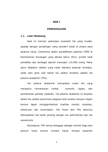 1 BAB I PENDAHULUAN 1.1. Latar Belakang Saat ini mencari