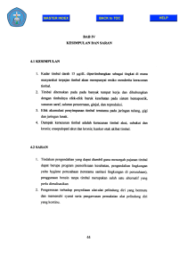 BAD IV KESIMPULAN DAN SARAN 4.1 KESIMPULAN 1. Kadar
